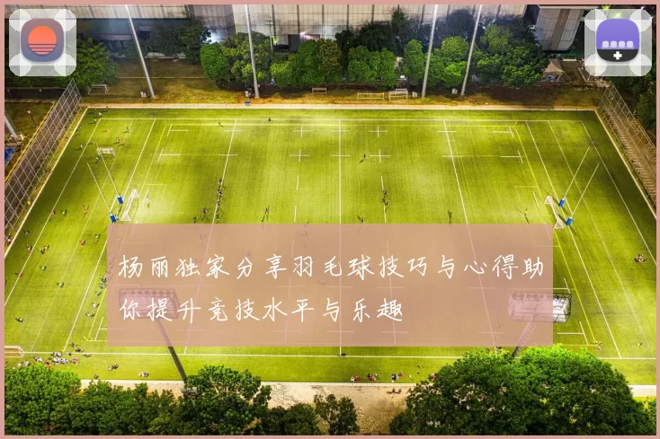 杨丽独家分享羽毛球技巧与心得助你提升竞技水平与乐趣